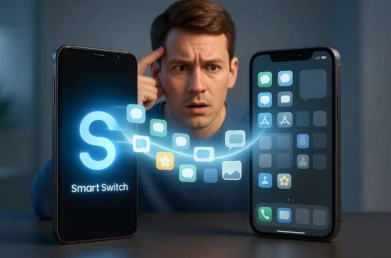 can smart switch transfer data iphone
