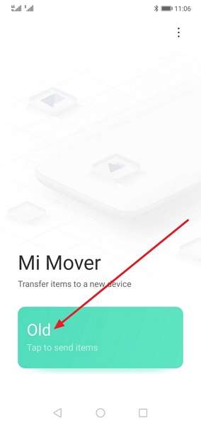 pick the old device on app