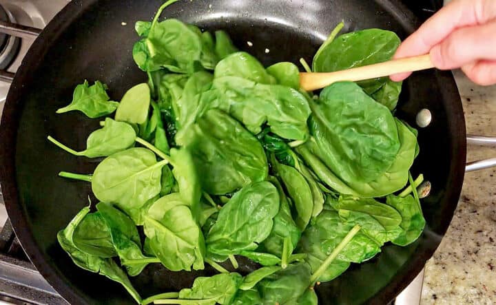 boil spinach