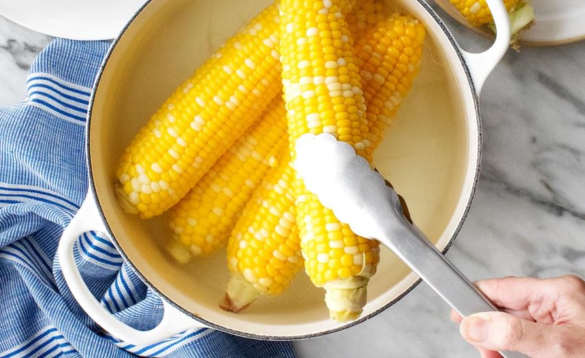 sweet corn boiled