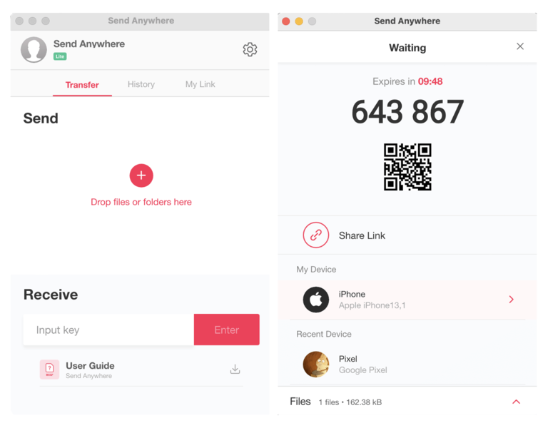 send anywhere transfernow alternative