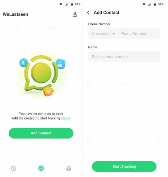 add contacts and begin monitoring