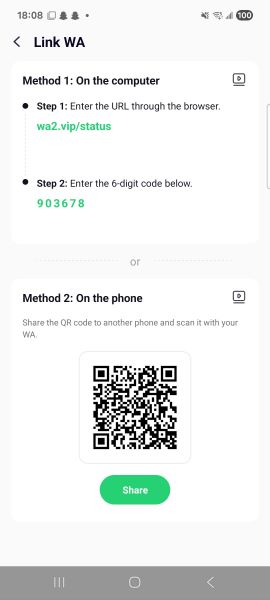 link whatsapp account