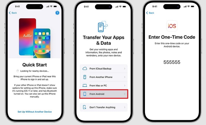 choose from android move to ios