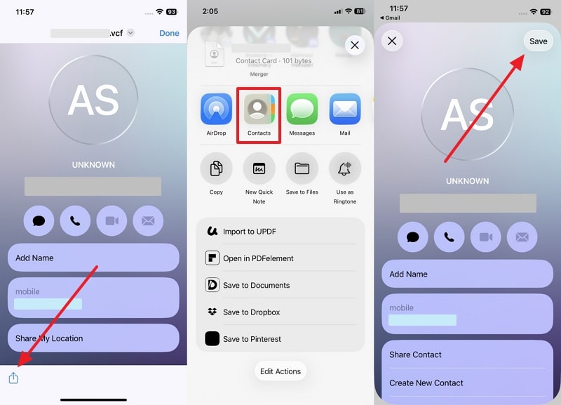 import vcf file to contacts app