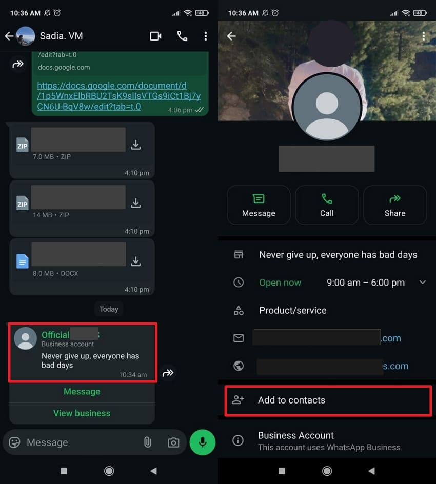 add contacts on android