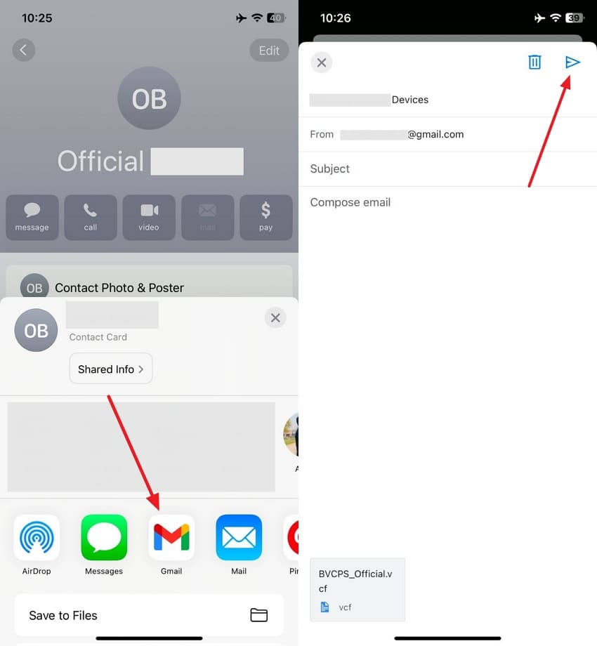 add gmail credentials iphone