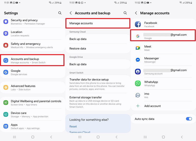 add same google account