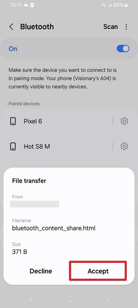 receive htc music on samsung
