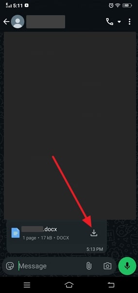 download data to pixel via whatsapp