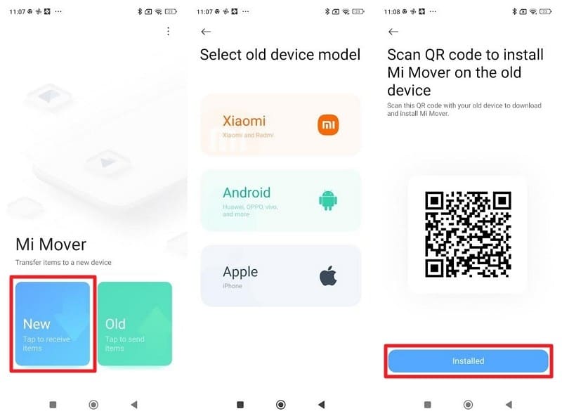 press new button on app