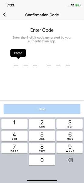 add confirmation code
