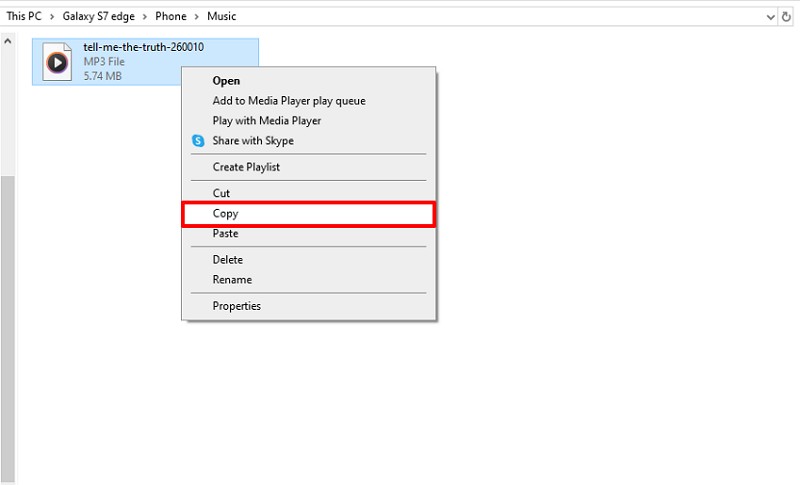 copy android music through pc