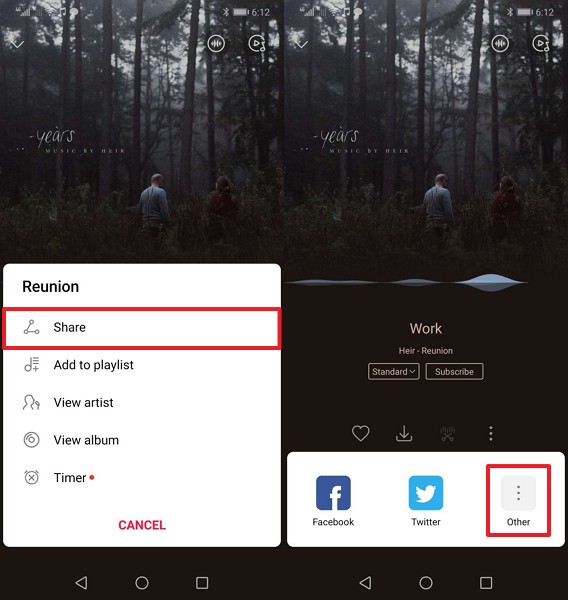 choose music and share