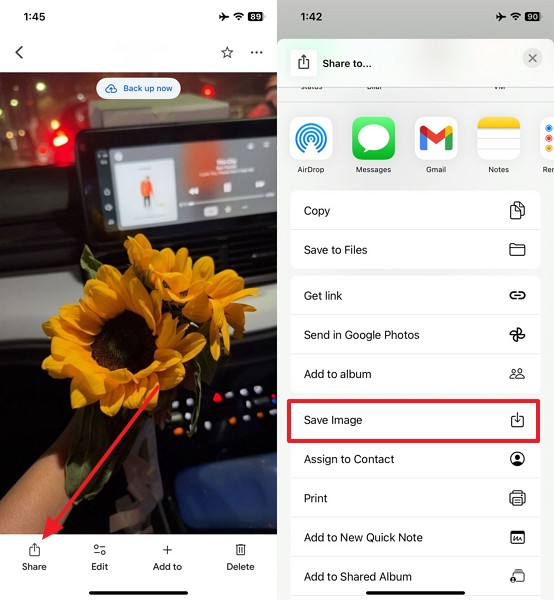 access google photo on iphone