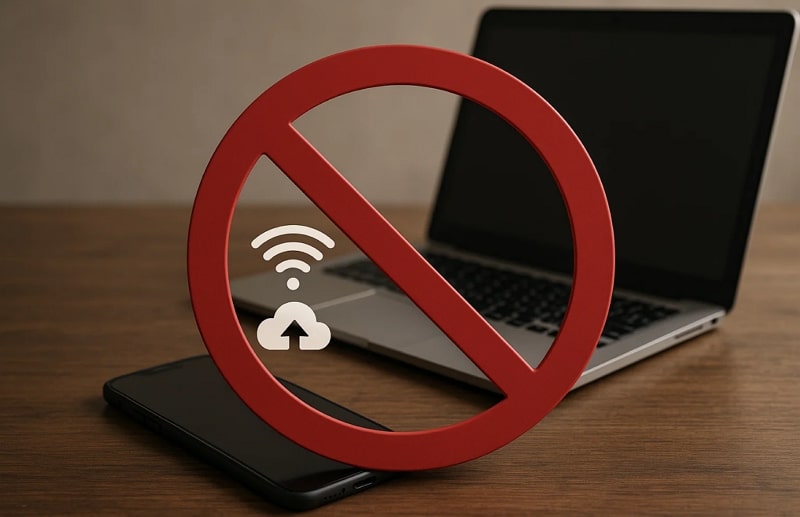 limitations of transferring photos wirelessly