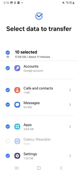 choose messages to send them