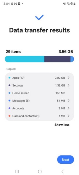 finish the transferring task