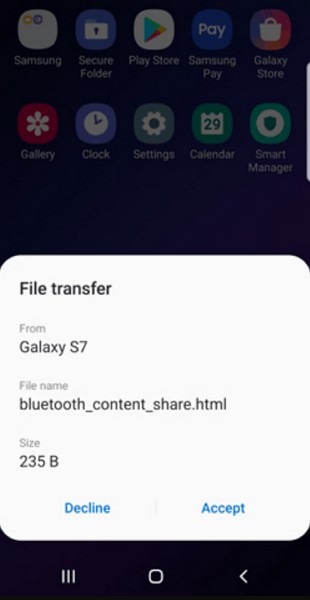 choose accept to receive text messages