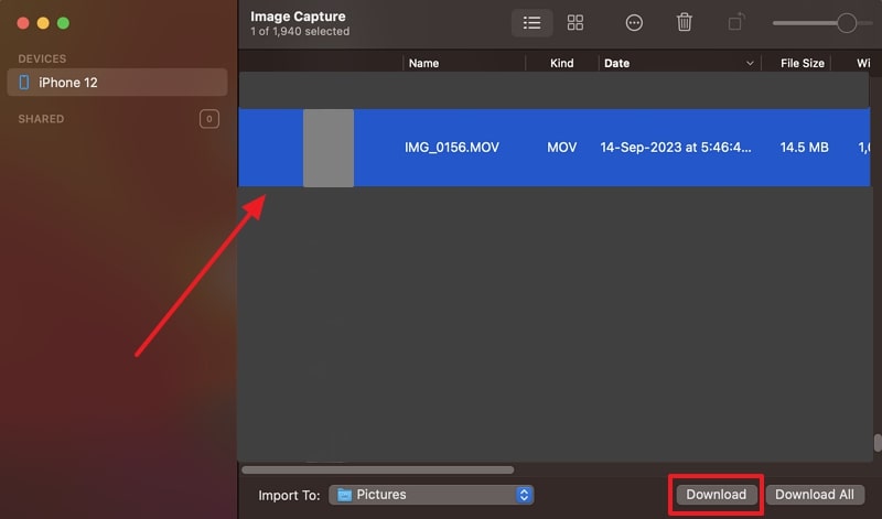 download video image capture