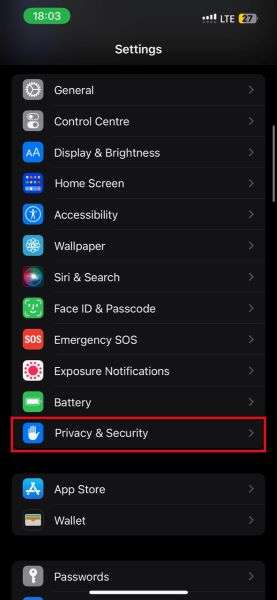 privacy and security settings android