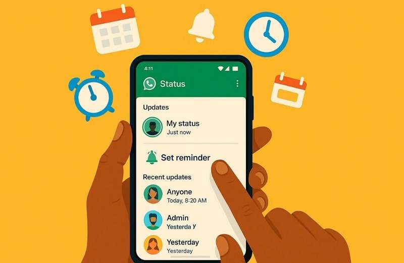 setting reminder to check status