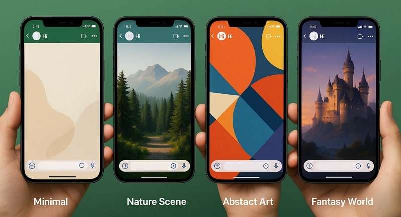 popular whatsapp ai background styles