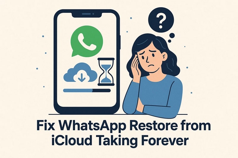 whatsapp restore from icloud taking forever