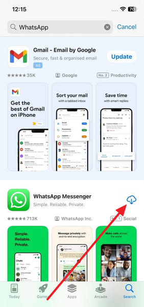 install whatsapp on iphone