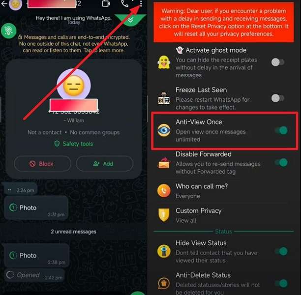 toggle anti view once
