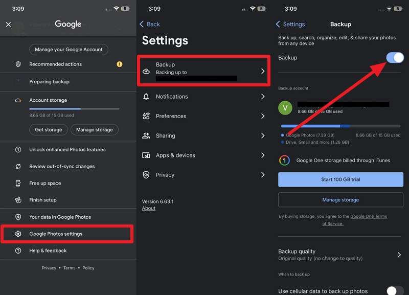 pick backup on option