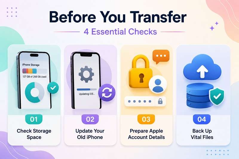 transfer iphone data checks