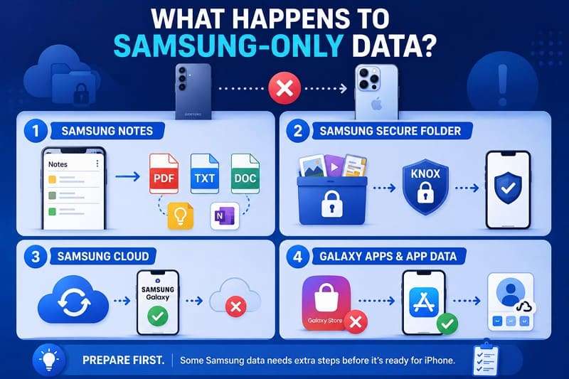 samsung only data details