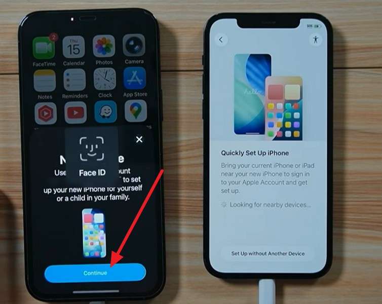 setup the new phone