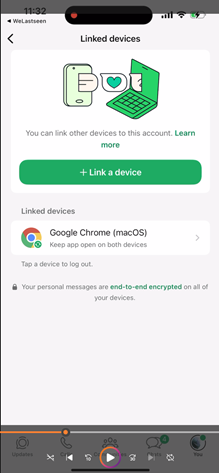 Linked devices found in WhatsApp