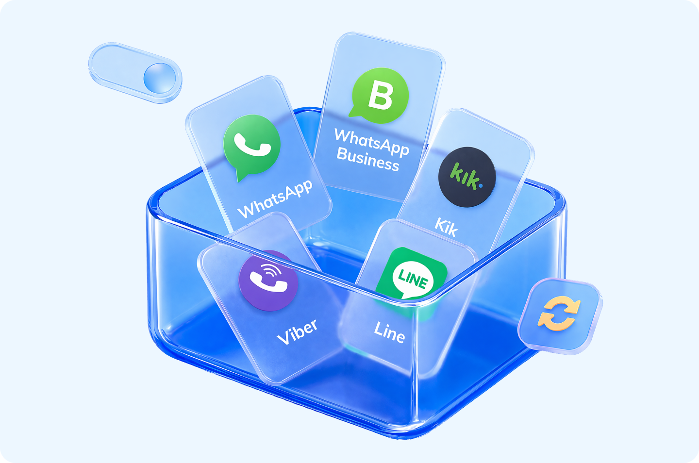 Backup other social apps and export chats preview