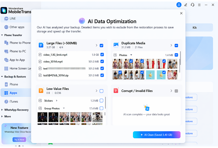 WhatsApp Data Backup Step 3 preview