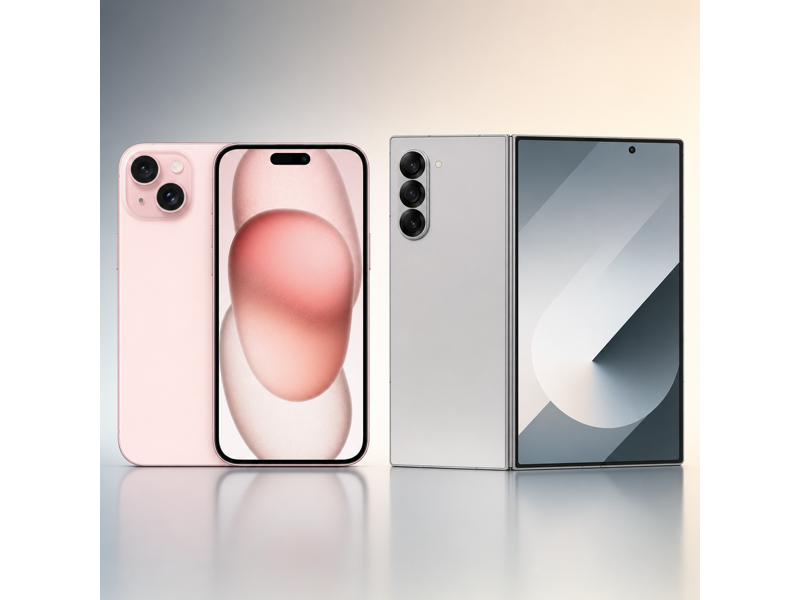 iphone 15 plus vs galaxy z fold6