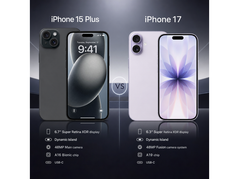 iphone 15 plus vs iphone 17 camera comparison