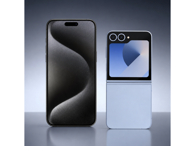 iphone 15 pro max vs galaxy z flip6