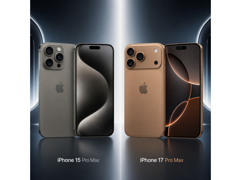 iphone 15 pro max vs iphone 17 pro max camera comparison