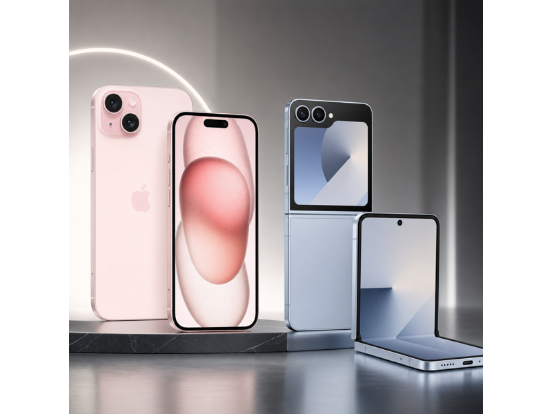 iphone 15 vs galaxy z flip7 fe camera comparison