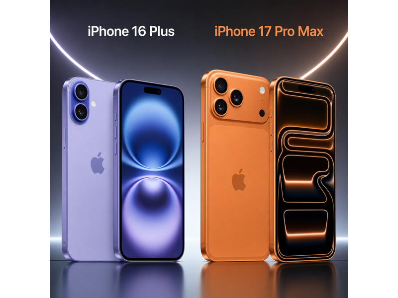 iphone 16 plus vs iphone 17 pro max camera comparison