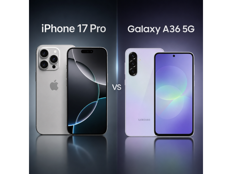 iphone 17 pro vs galaxy a36 5g camera comparison