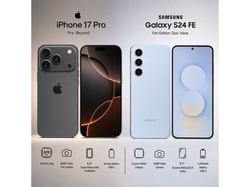 iphone 17 pro vs galaxy s24 fe