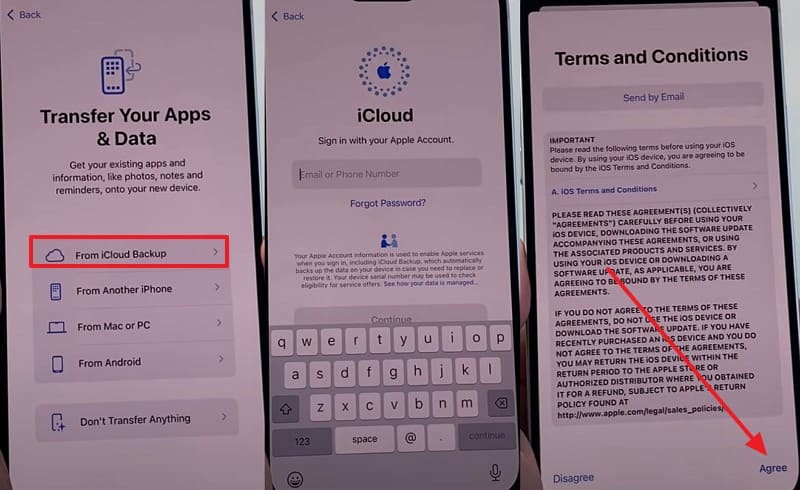choose from icloud backup