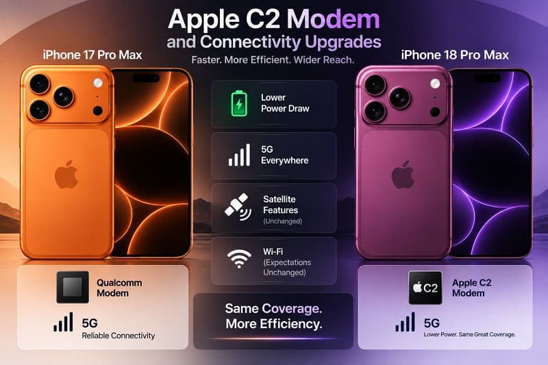 iphone 18 pro max c2 modem