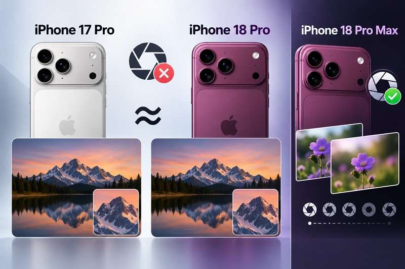 will iphone 17 pro has variable aperture
