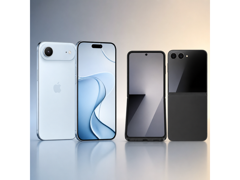 iphone air vs galaxy z flip7 fe