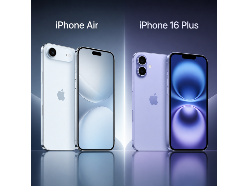 iphone air vs iphone 16 plus camera comparison